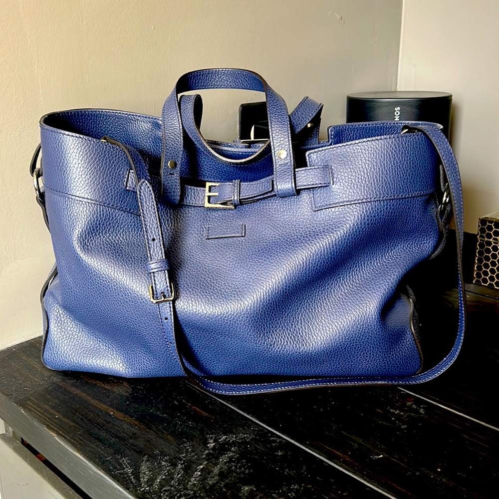 Gucci royal blue tote/shoulder bag